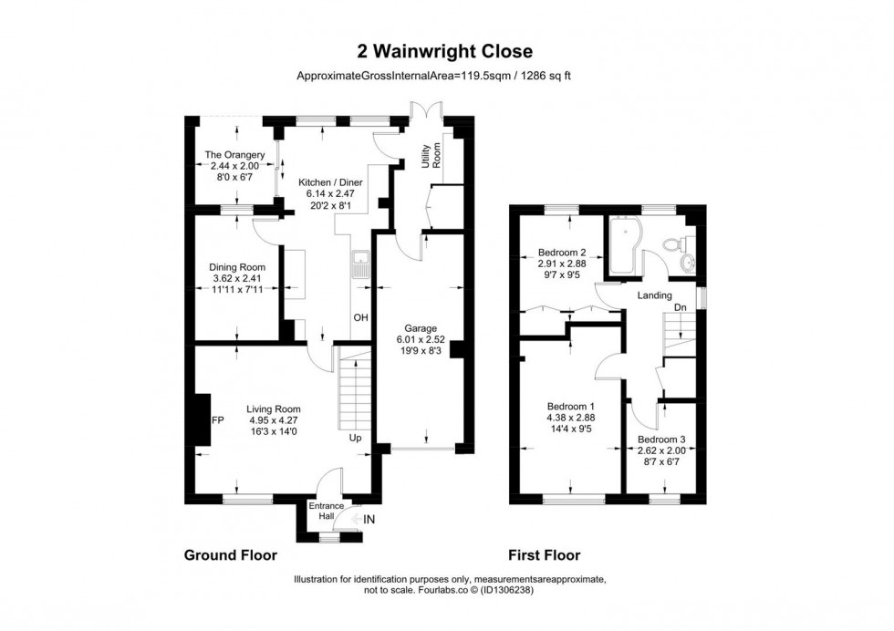Floorplan for Wainwright Close, Swindon