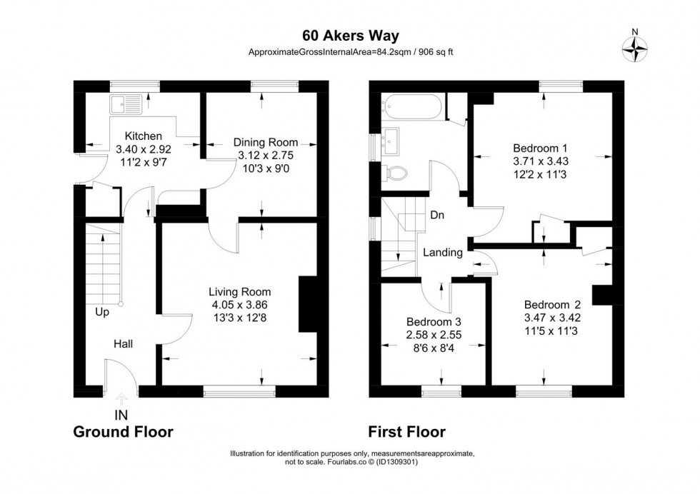 Floorplan for Akers Way, Swindon
