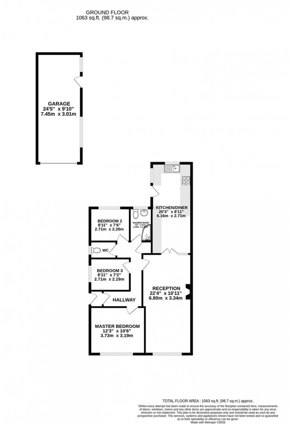 Floorplan for Maskeleyne Way, Wroughton, Swindon