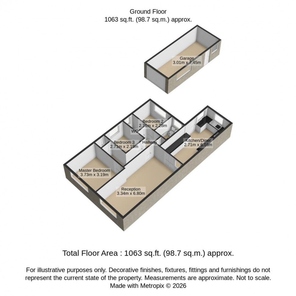 Floorplan for Maskeleyne Way, Wroughton, Swindon