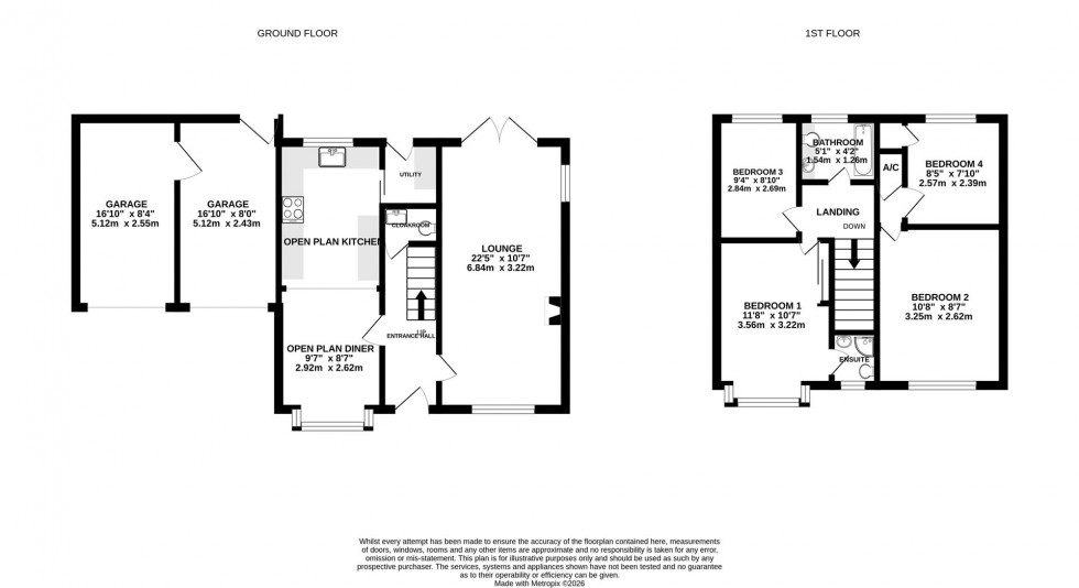 Floorplan for Russley Close, Peatmoor, Swindon