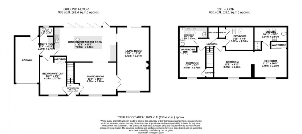 Floorplan for Clayhill Copse, Peatmoor, Swindon