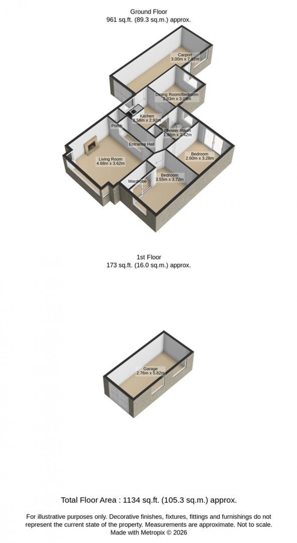 Floorplan for Blenheim Road, Wroughton, Swindon